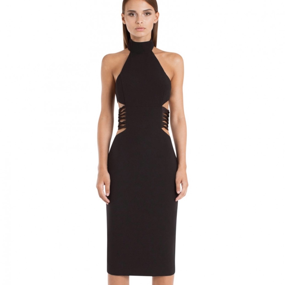 AQ/AQ Diaz Knee Length Halterneck Dress