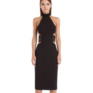AQ/AQ Diaz Knee Length Halterneck Dress