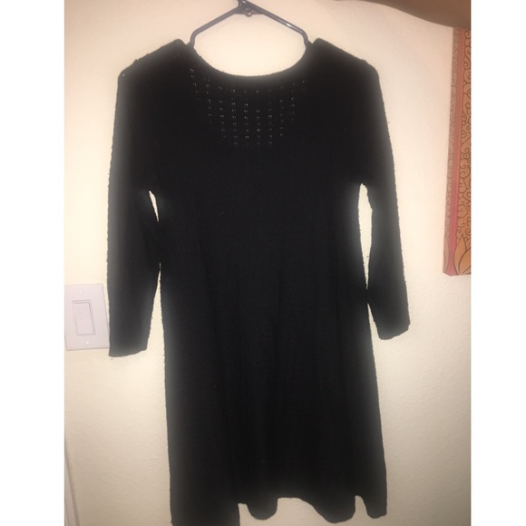 Black Sweater Dress - Picture 2 of 2