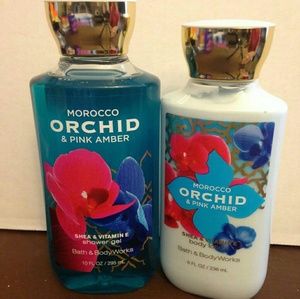 SALE Morocco Orchid And Pink Amber Shower Set