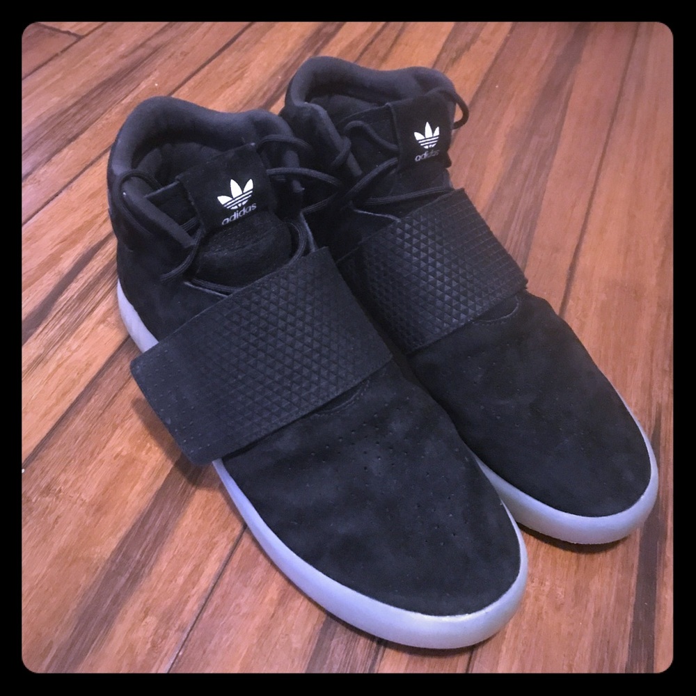 Black Suede Adidas Tubular Invader