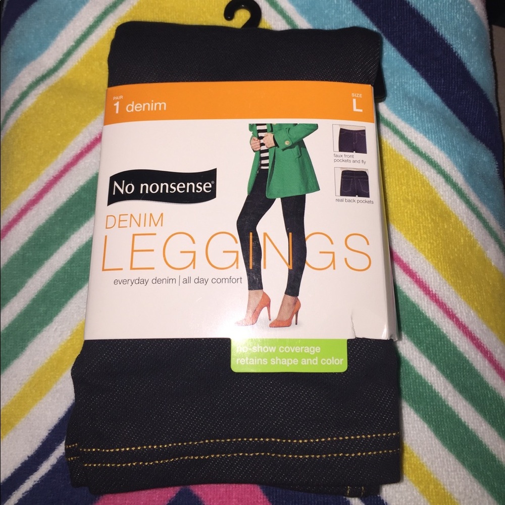 New Size Large Denim Leggings 12-14