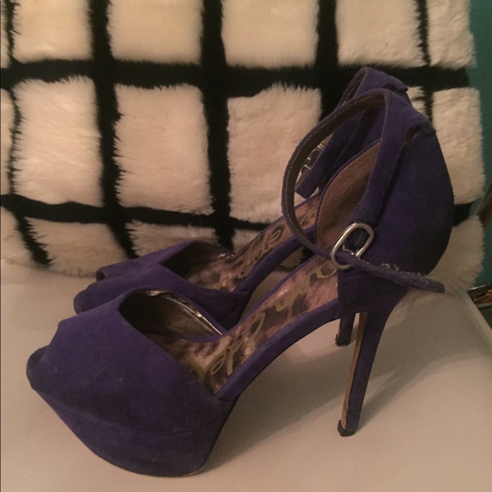 Sam Edelman high heels very dark purple
