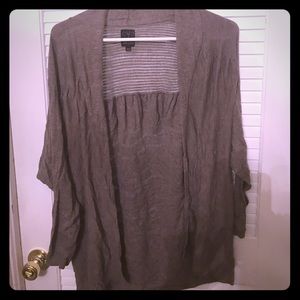 Ella moss bark colored knit cocoon sweater