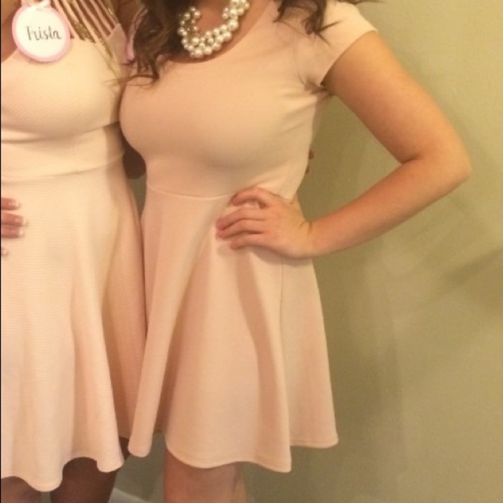 Blush skater dress
