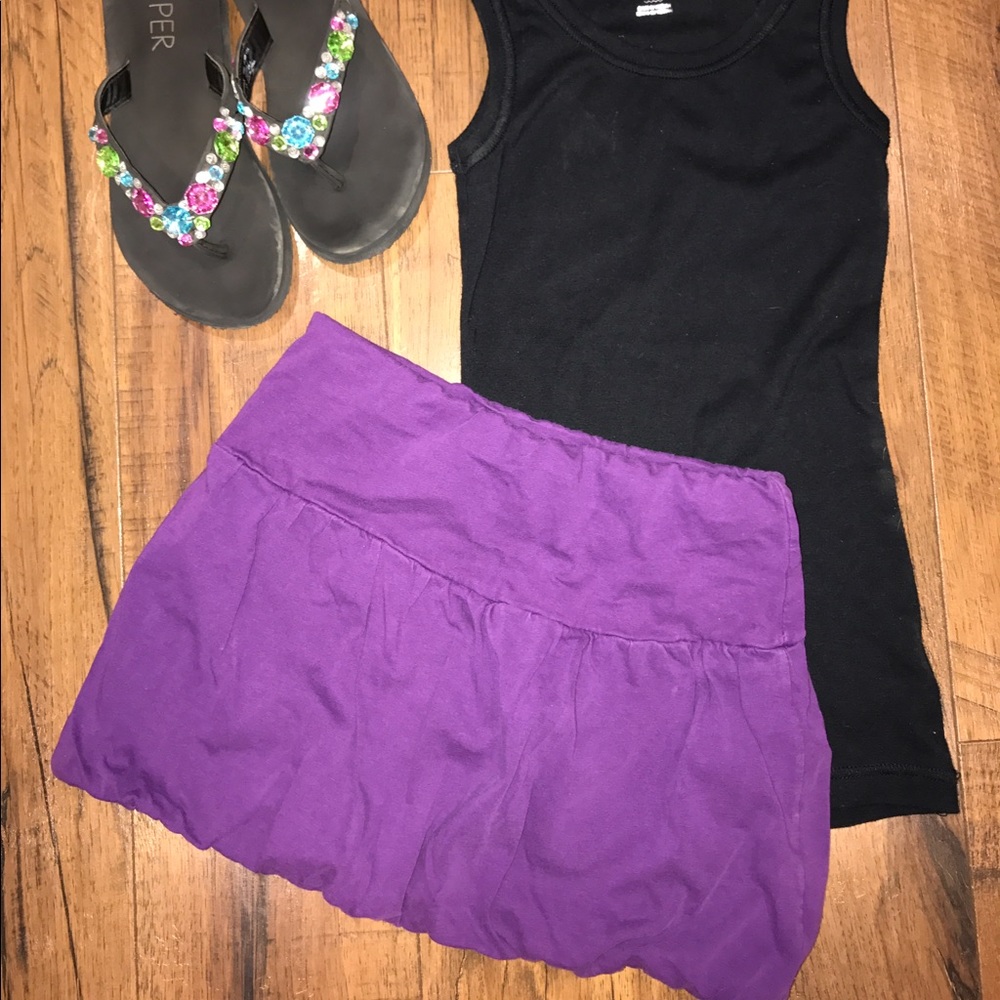 Purple skirt