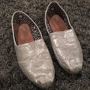 TOMS glitter classic slip-on shoes