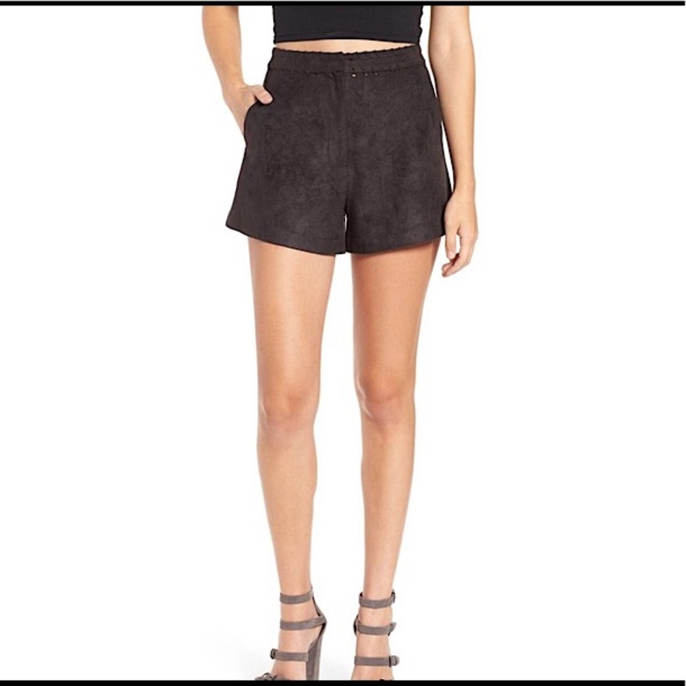 NORDSTROM ASTR BNWT High Rise Faux Suede Shorts