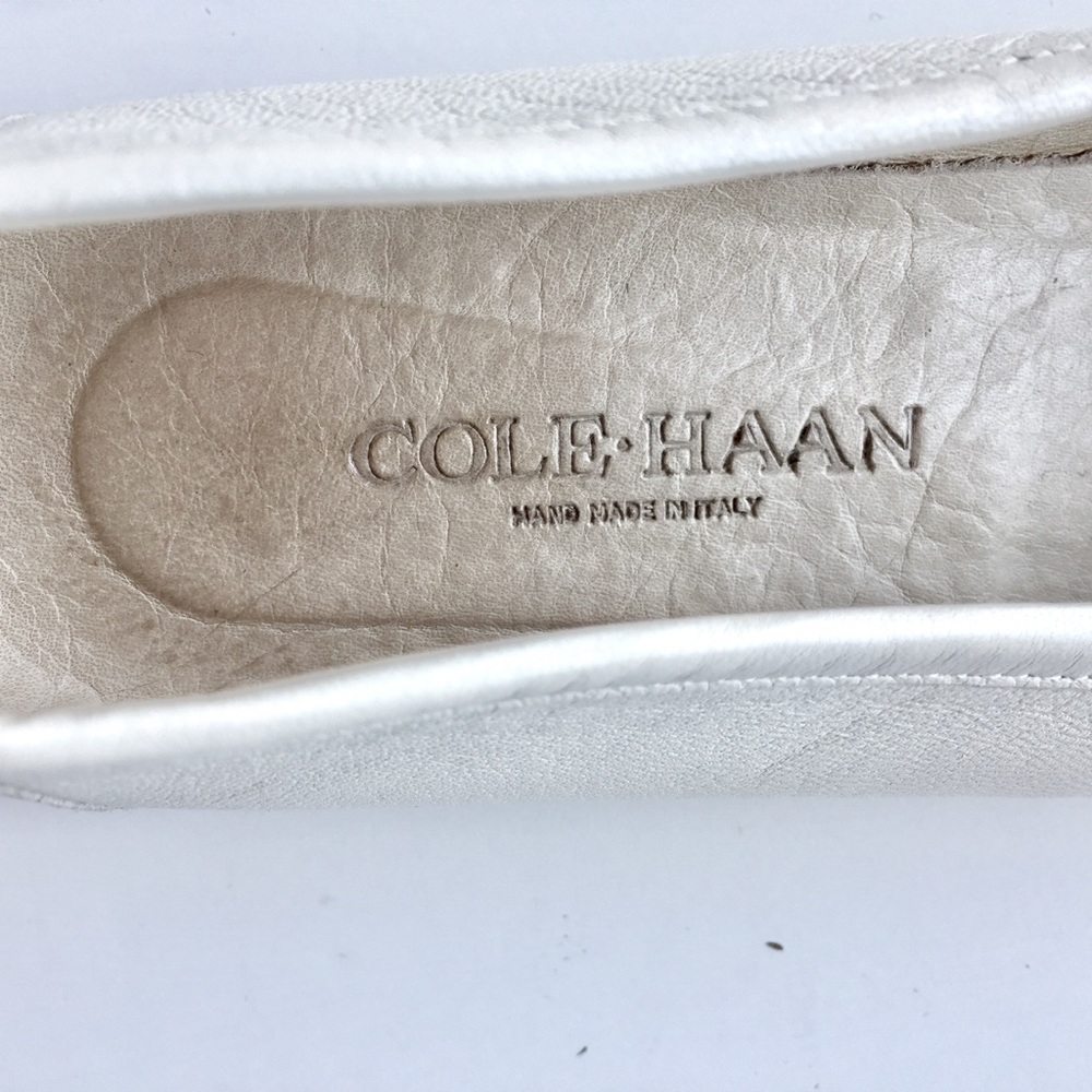 Cole Haan White Leather Loafers - Picture 3 of 6