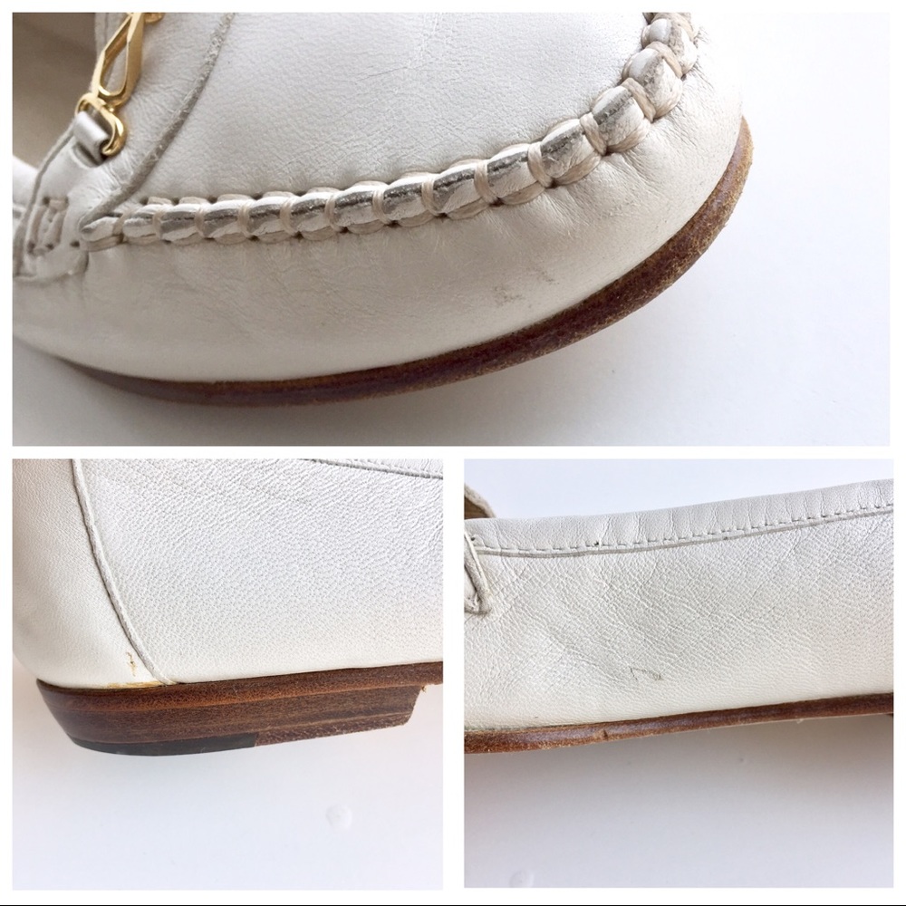 Cole Haan White Leather Loafers - Picture 6 of 6