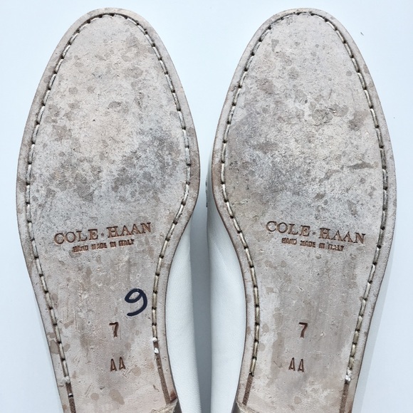 Cole Haan White Leather Loafers - Picture 4 of 6