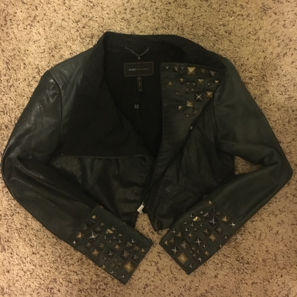 Bcbg leather jacket
