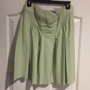 Mint green pleated skirt