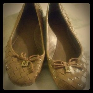 Frye tan flats size 9