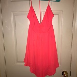 Bright Salmon colored cocktail dress NEVER WORN