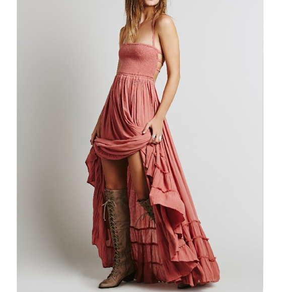 Bohemian Halter Backless Extratropical Maxi Dress - Picture 5 of 7