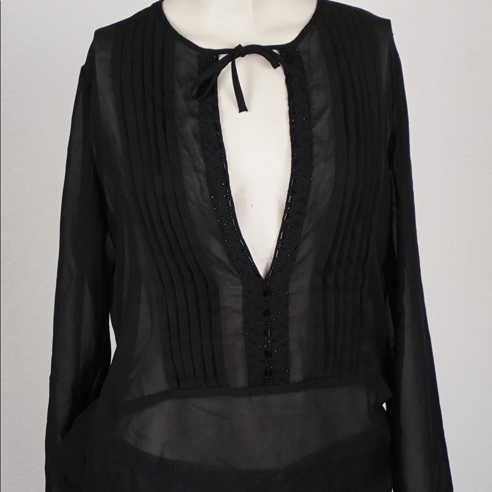 NY&C Sheer women's blouse