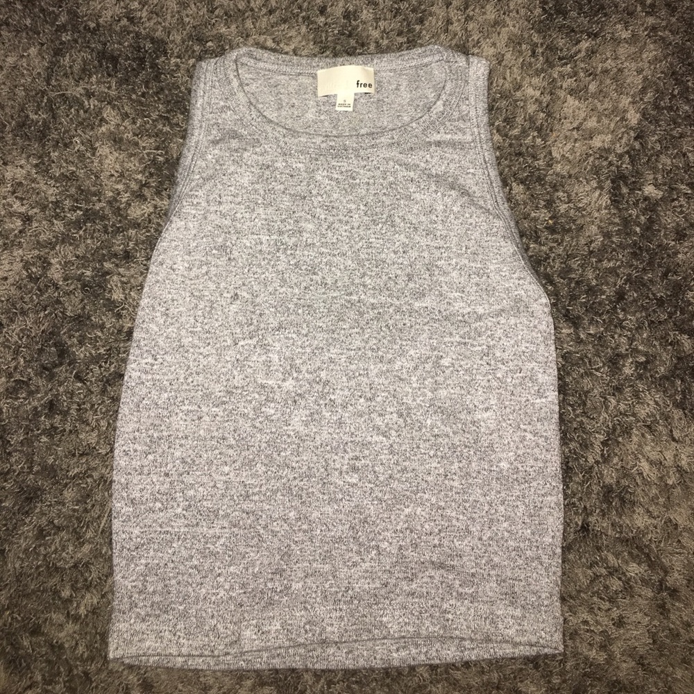 We the free aritzia Grey tank top! Cropped