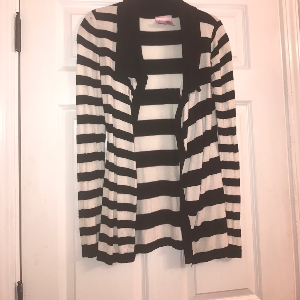 Black and white cardigan
