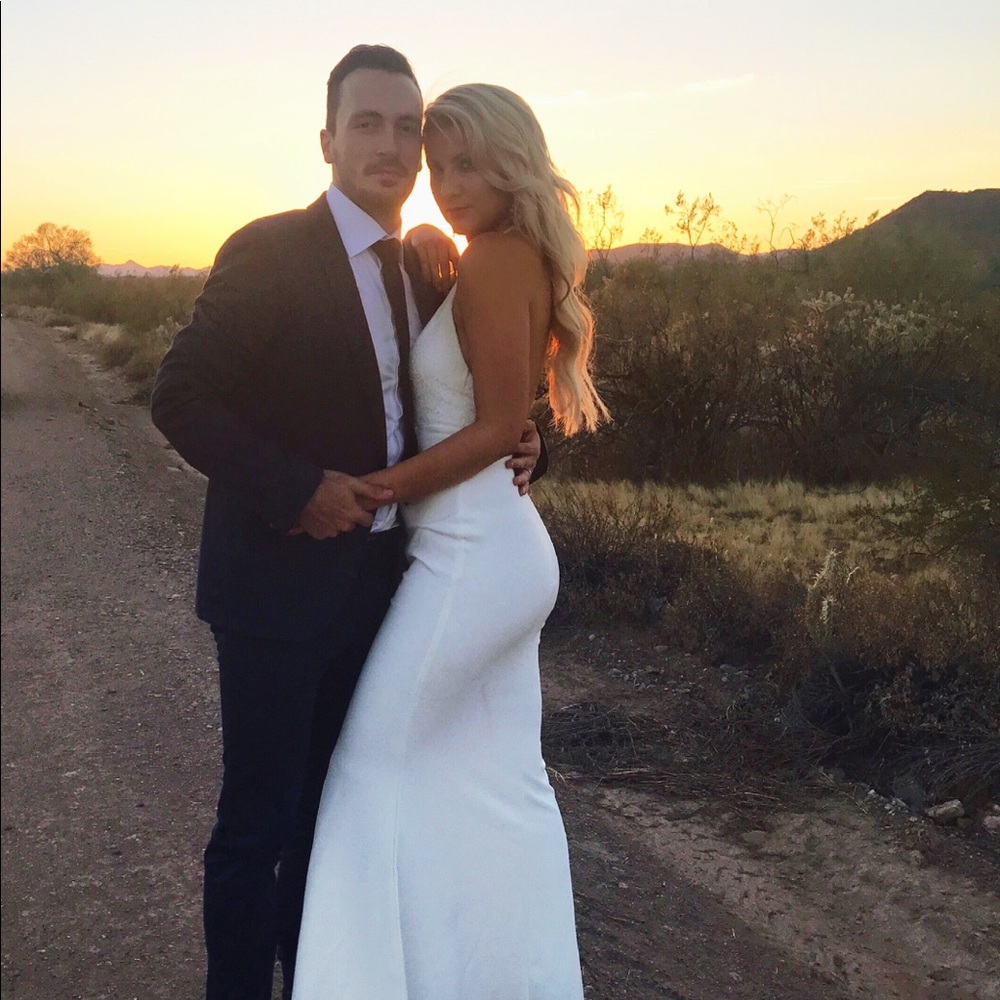 LOVE POTION IVORY LACE HALTER MAXI DRESS