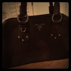 Brown Prada handbag. nfs