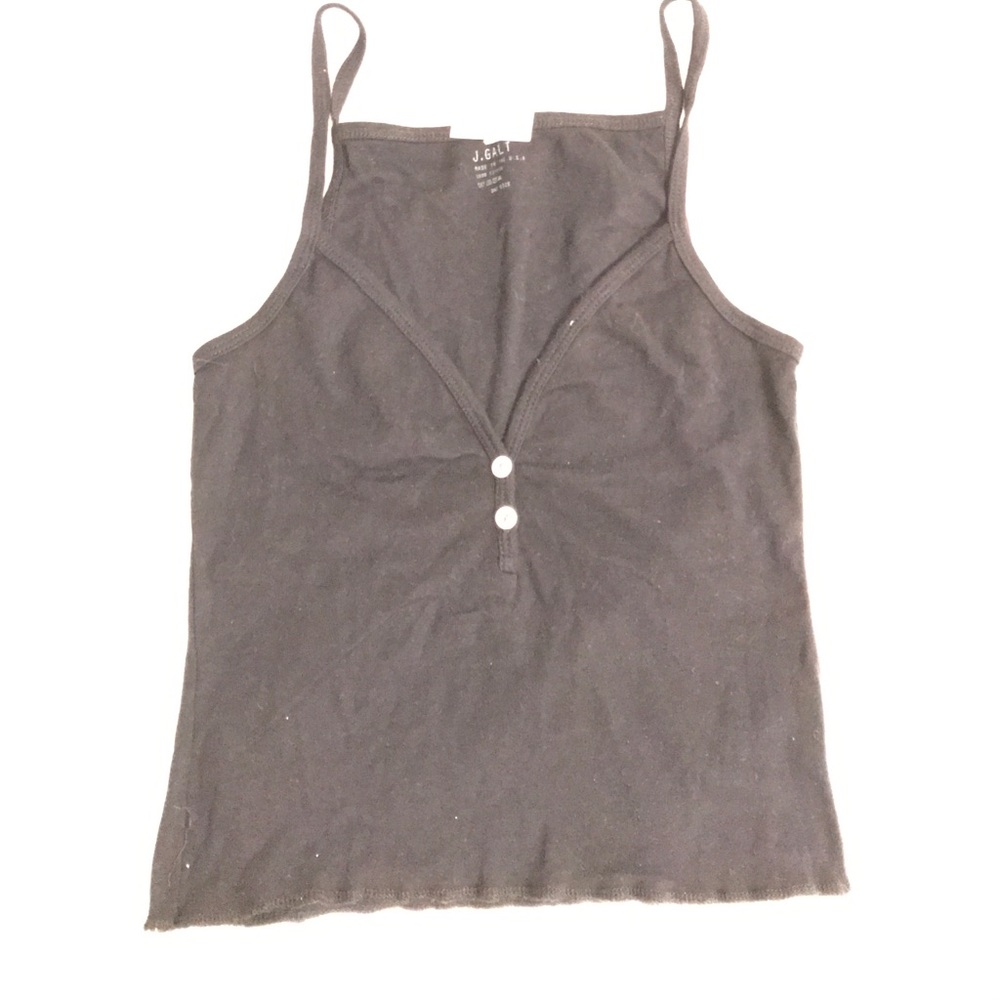 Black tank with buttons - Picture 2 of 3
