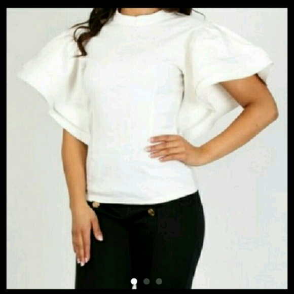 No Brand Tops - 😍Chic Flared Sleeve Blouse😍