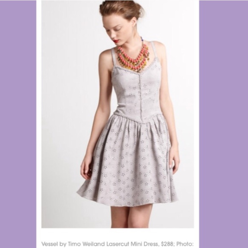 Anthropologie vessel by Timo flower dress