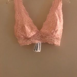 Forever 21 pink flower bralette