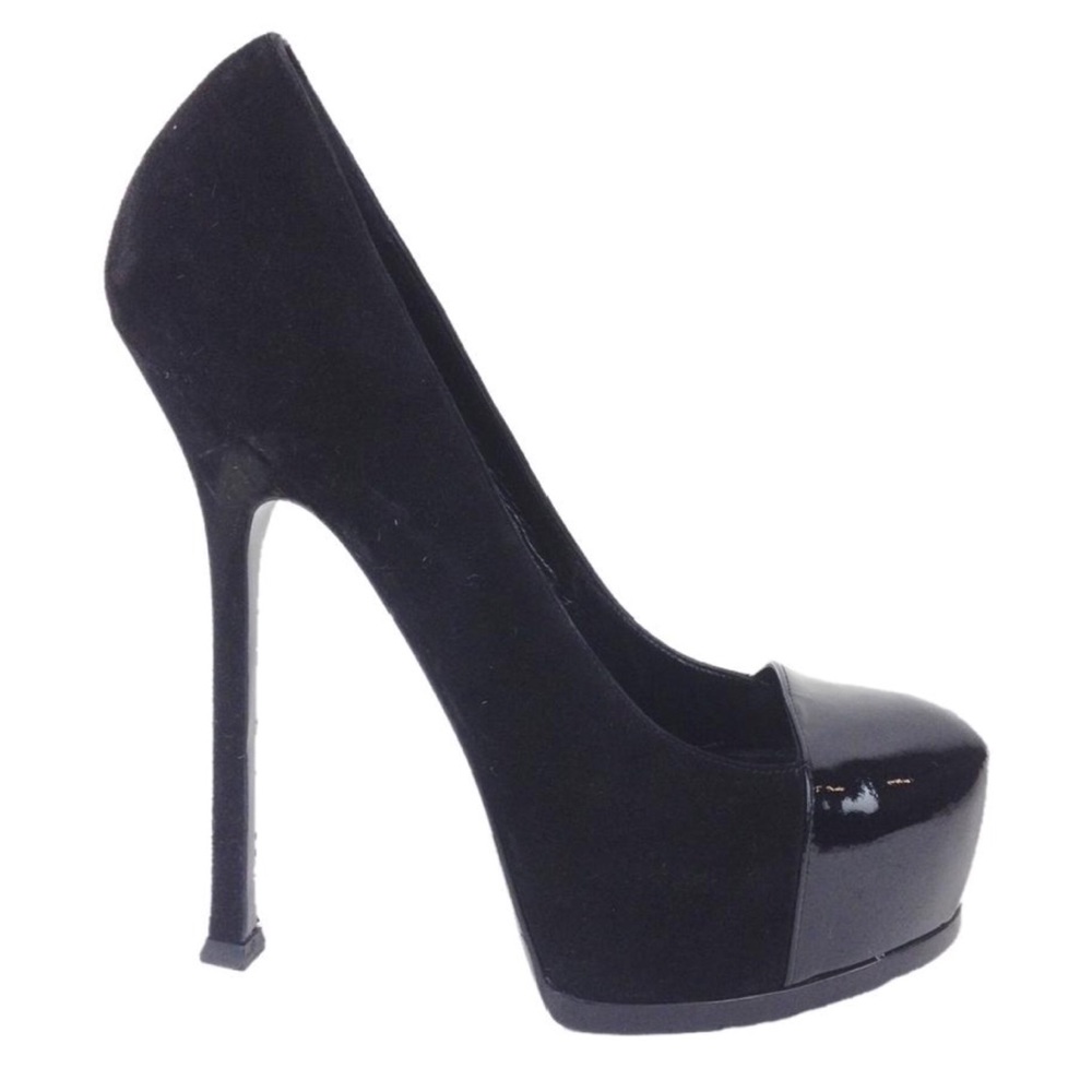 YSL Patent Cap-Toe Pumps