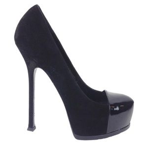 YSL Patent Cap-Toe Pumps