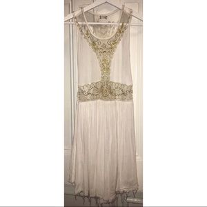 Free People White Mini Dress