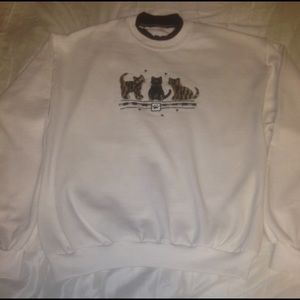 Cat Love Triangle Crewneck