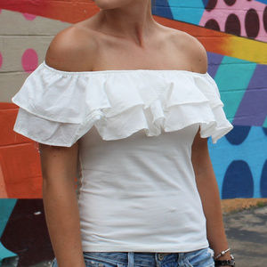 H&M Tops - Ruffle Off the Shoulder Top H&M Tops - Ruffle Off the Shoulder Top