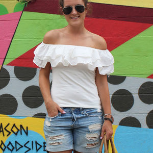 H&M Tops - Ruffle Off the Shoulder Top H&M Tops - Ruffle Off the Shoulder Top