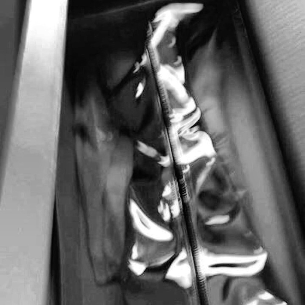 BALENCIAGA / METALLIC THIGH HIGH BOOTS