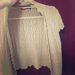 Light sweater shrug/ vest