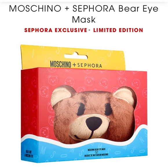 Moschino x sephora teddy bear sleep mask - Picture 2 of 4