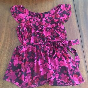 Express floral print blouse