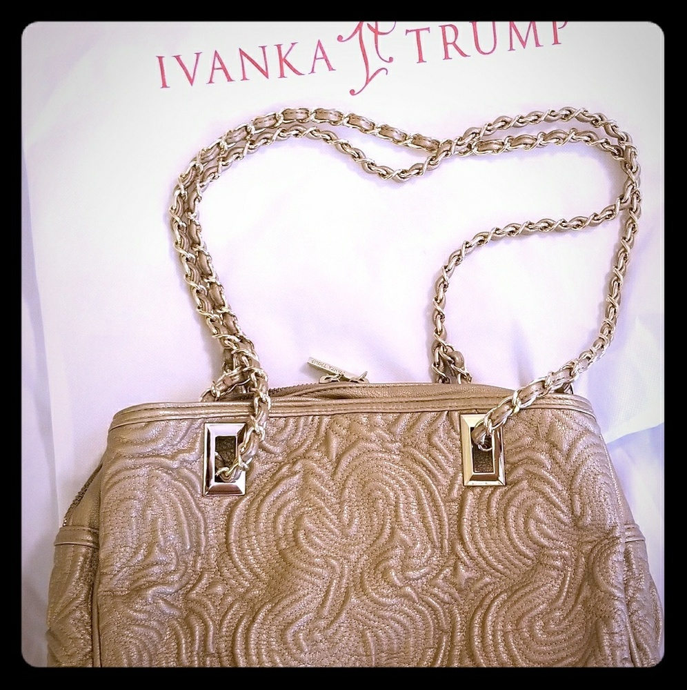 Price Drop! Brand new Gold Ivanka bag