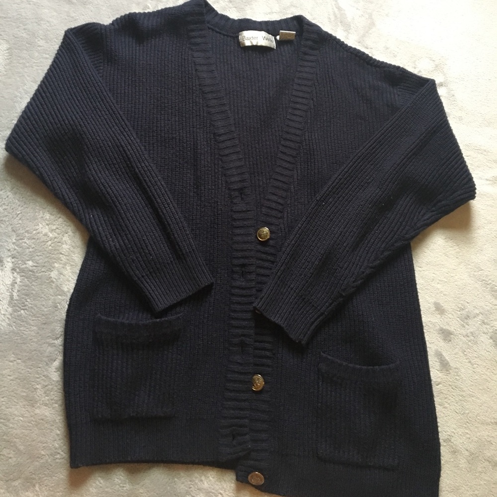Navy Vintage Sweater