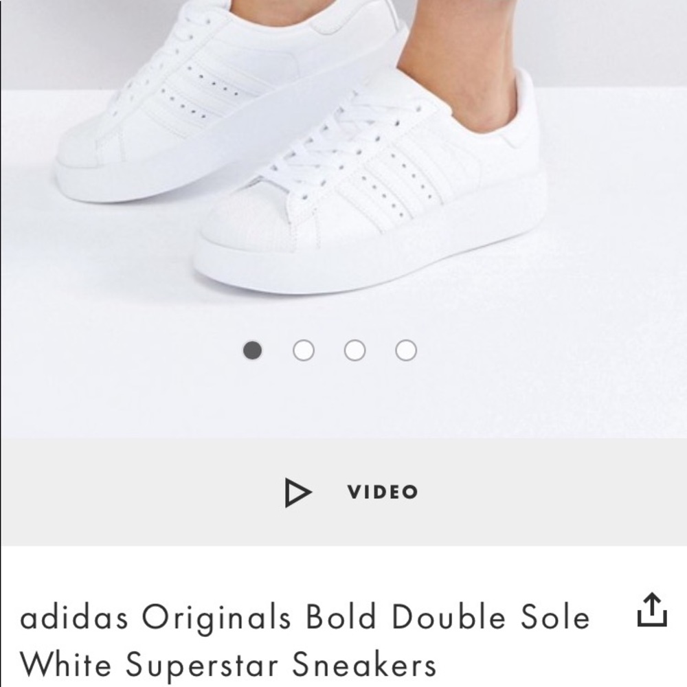 Adidas Superstar Bold (Double Sole - Worn once!)