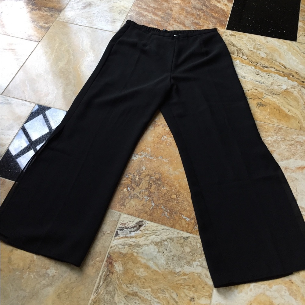 Coldwater Creek palazzos w/16" slit on either leg