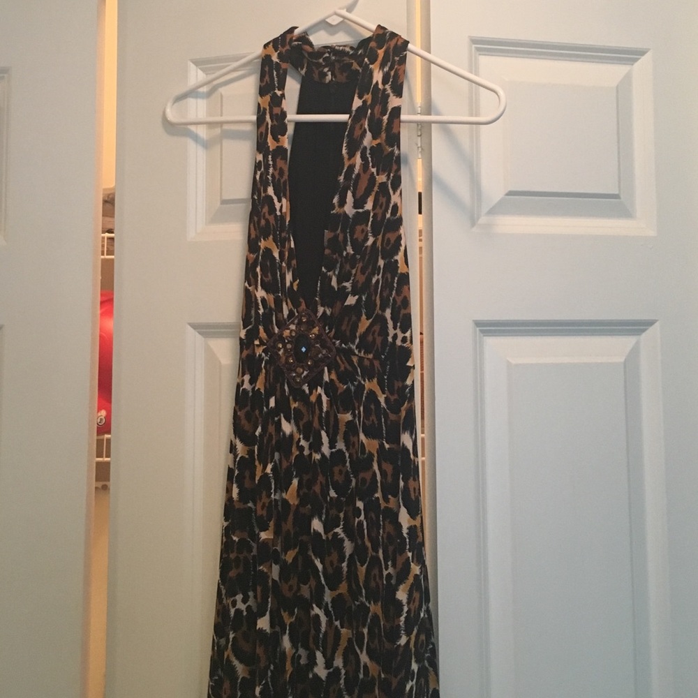 Trina Turk size 2 leopard print dress. Worn once.