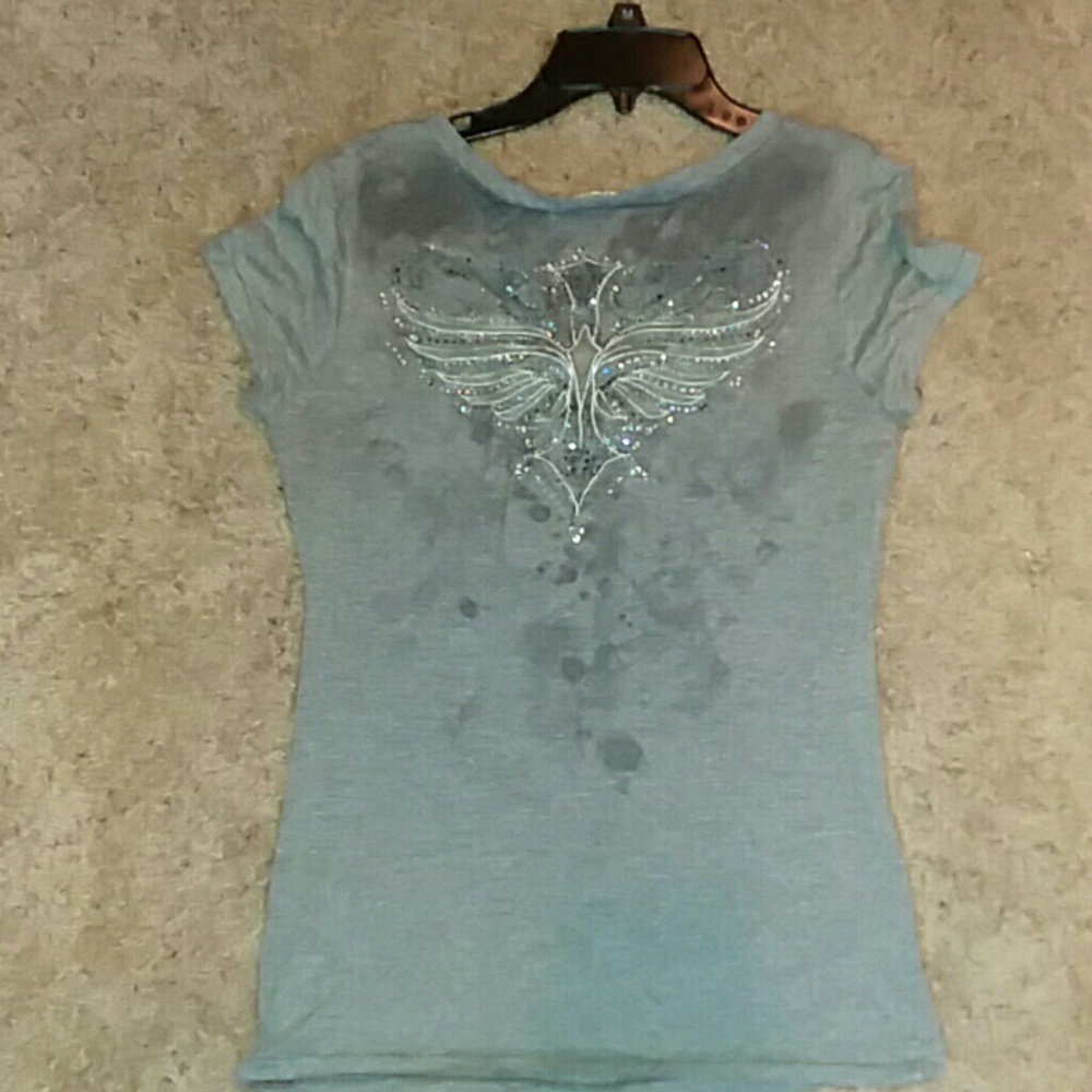 Miss Me Distress/Bling Tee