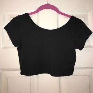 LAST HOUR TO BUY  Black crop top