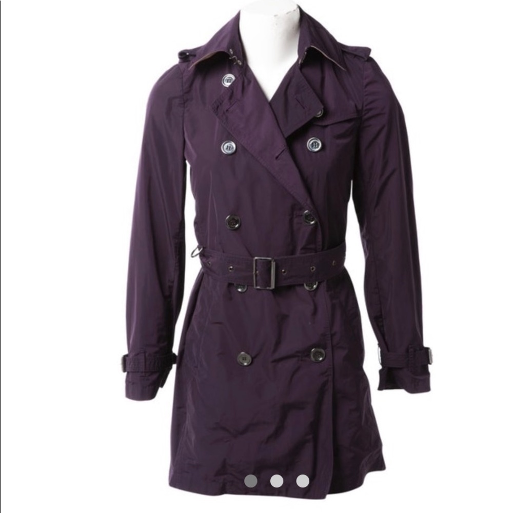 Burberry Purple Trench Coat
