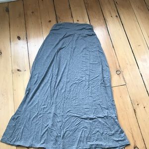 Gray maxi skirt