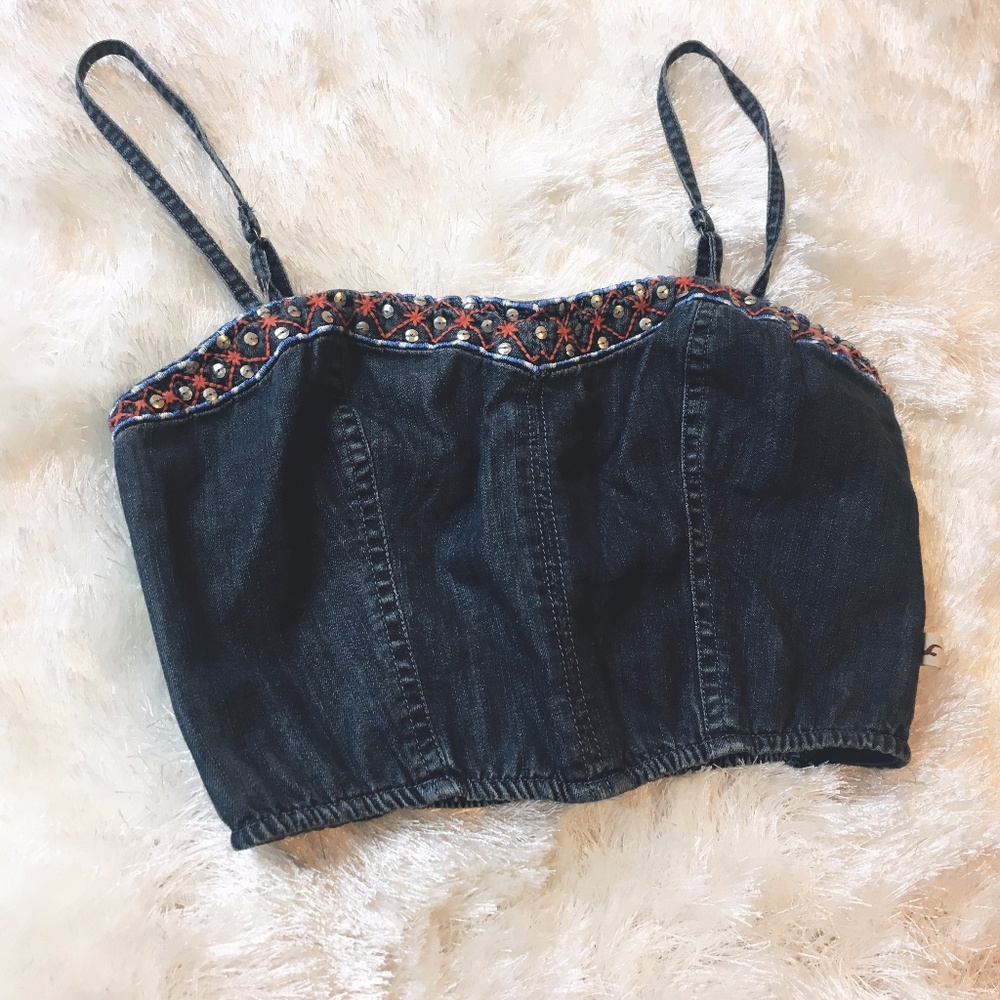 Denim Crop Top