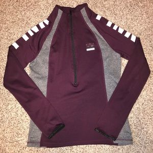 Maroon half zip from Pink